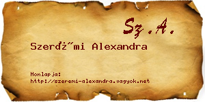 Szerémi Alexandra névjegykártya